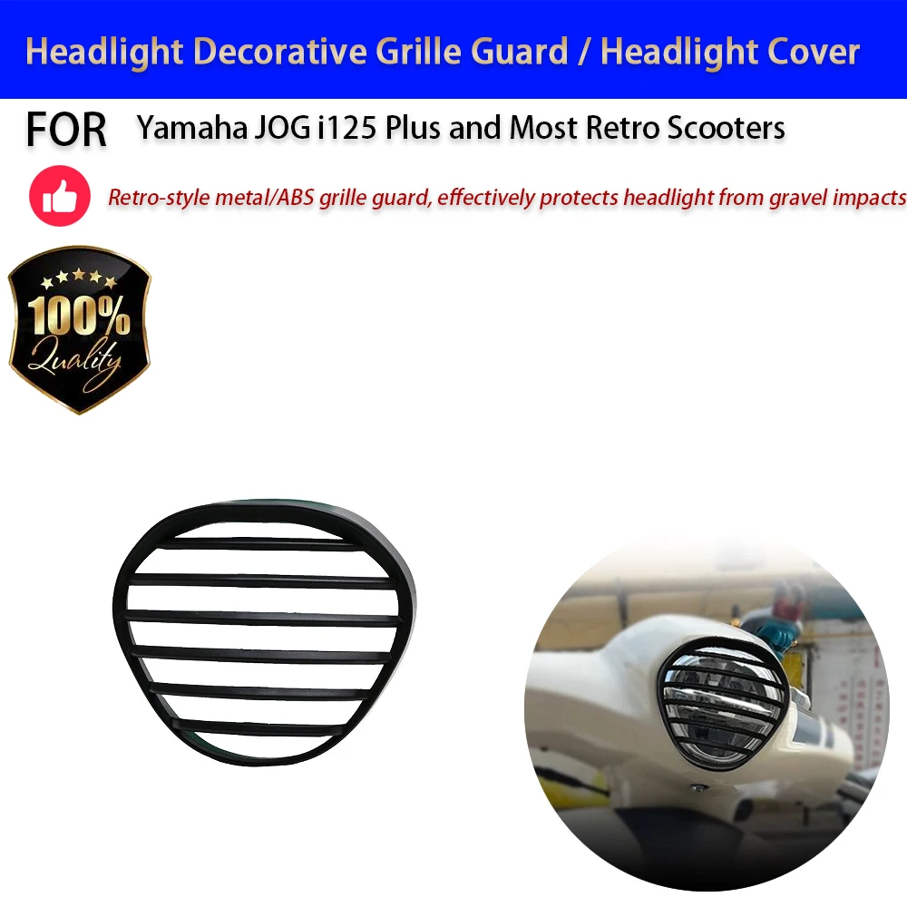For Yamaha JOG i125 Plus Headlight Grille Guard Retro Protective Cover No-Drill Accesorios Moto