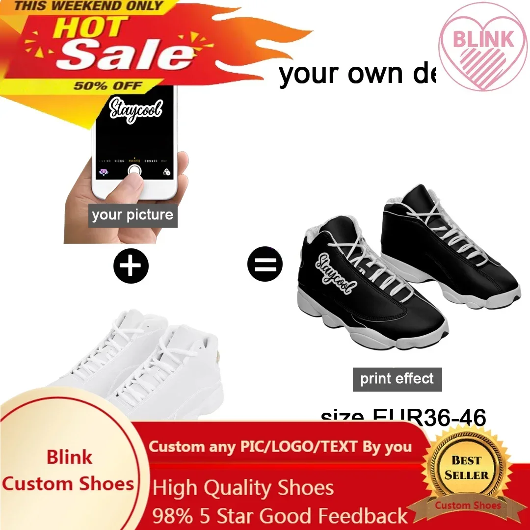 Customized Products With Own Logo For Men Woman Basketball Shoes Diy Printed Cultural Sneakers