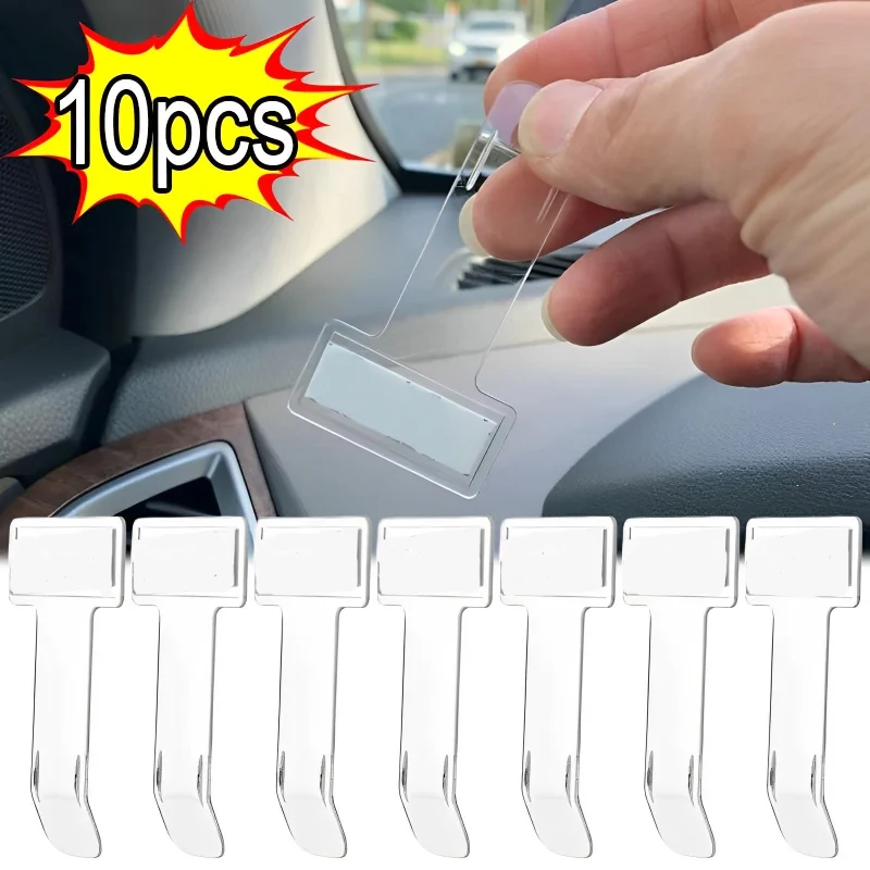 Car Parking Ticket Clip Auto Fastener Card Bill Holder Mount Storage Organizer Car Styling Windshield Stickers Accessories