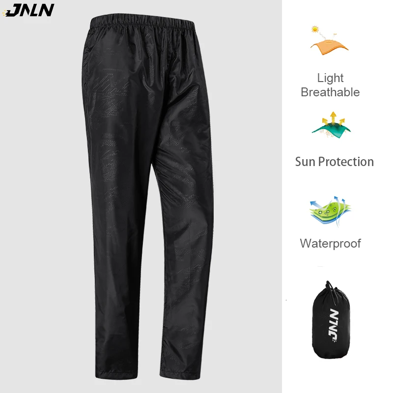 JNLN mężczyźni kobiety wodoodporne spodnie do wędrówek pieszych Camping Trekking wspinaczka spodnie przeciwdeszczowe unisex sporty na świeżym powietrzu szybkoschnące spodnie górskie