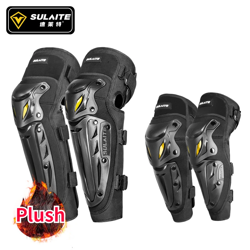 

SULAITE Winter Warm Knee Pads Motorcycle Riding Leg Pads Elbow Pads Thickened Windproof Off-road Protective Gear Rider Equipment