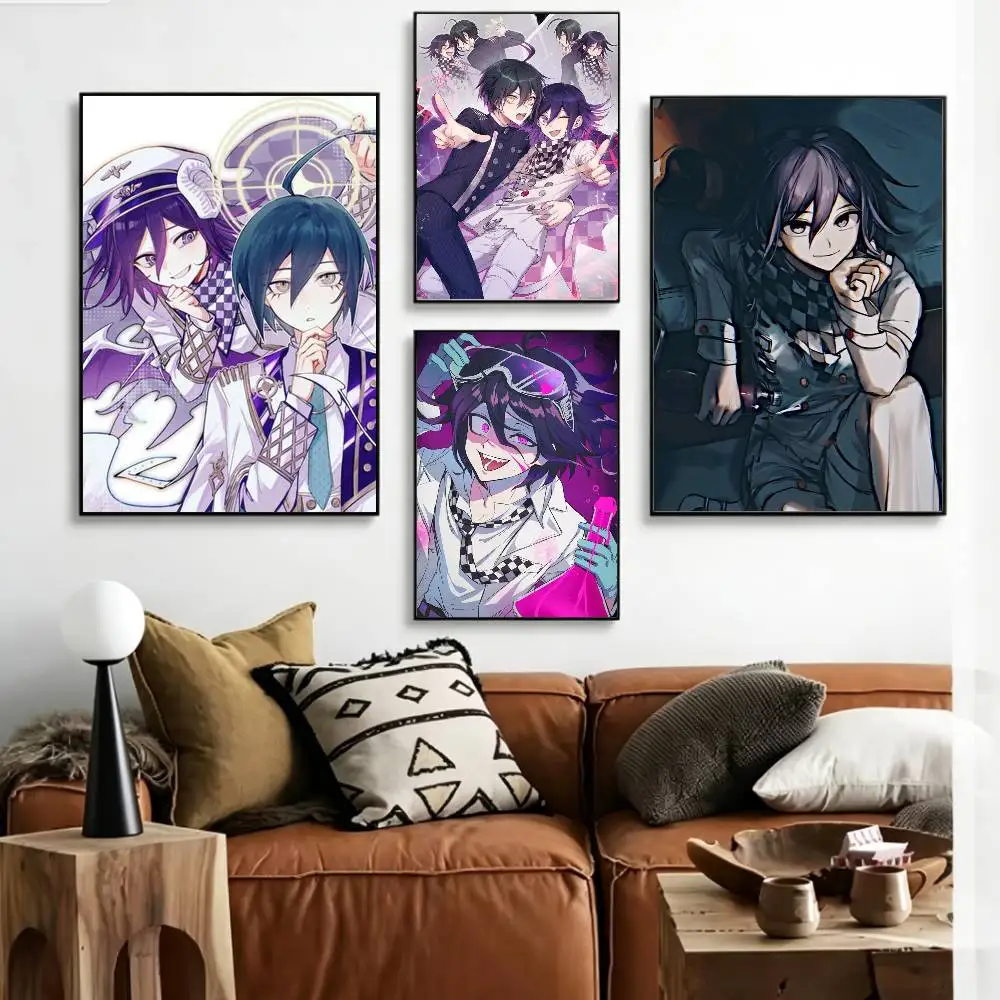K-Kokichi O-Ouma Shuichi Saihara D-Danganronpa  Poster HD Self Adhesive Waterproof Wall Art Ideal for Home Office Dorm Gift