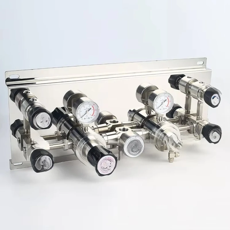 

Ultra-high pressure stainless steel automatic gas control conversion, reducing nitrogen CO2 helium regulator panel system