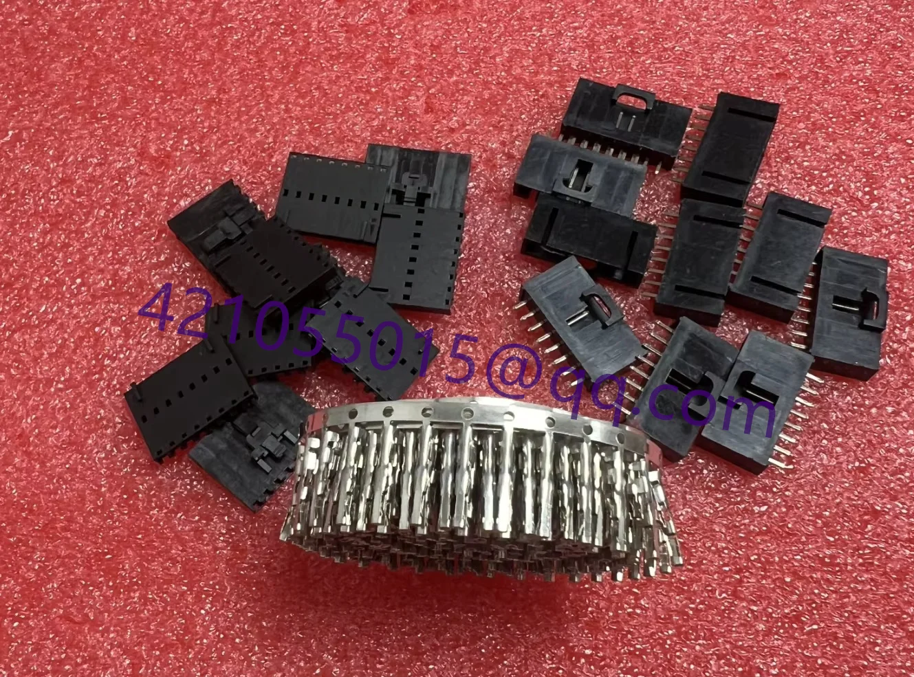 50 pieces, integrated circuit TJC8 DuPont with lock buckle, 2P-12P plug MX2.54 (straight needle socket+rubber shell+locking spri