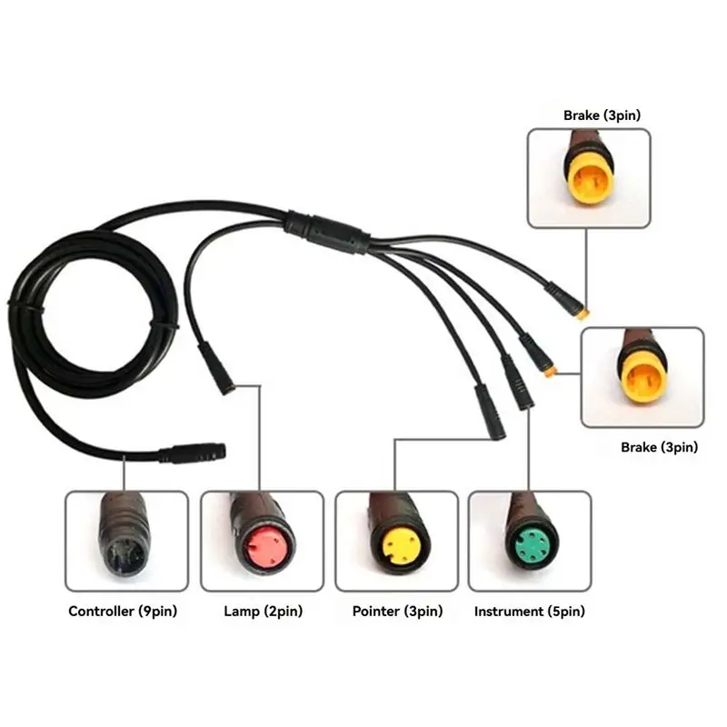 SHGO Three Mode Ebike Sine Wave Controller, 24V/36V/48V 17A with S866 LCD Display, Waterproof Connector for 350W Ebike
