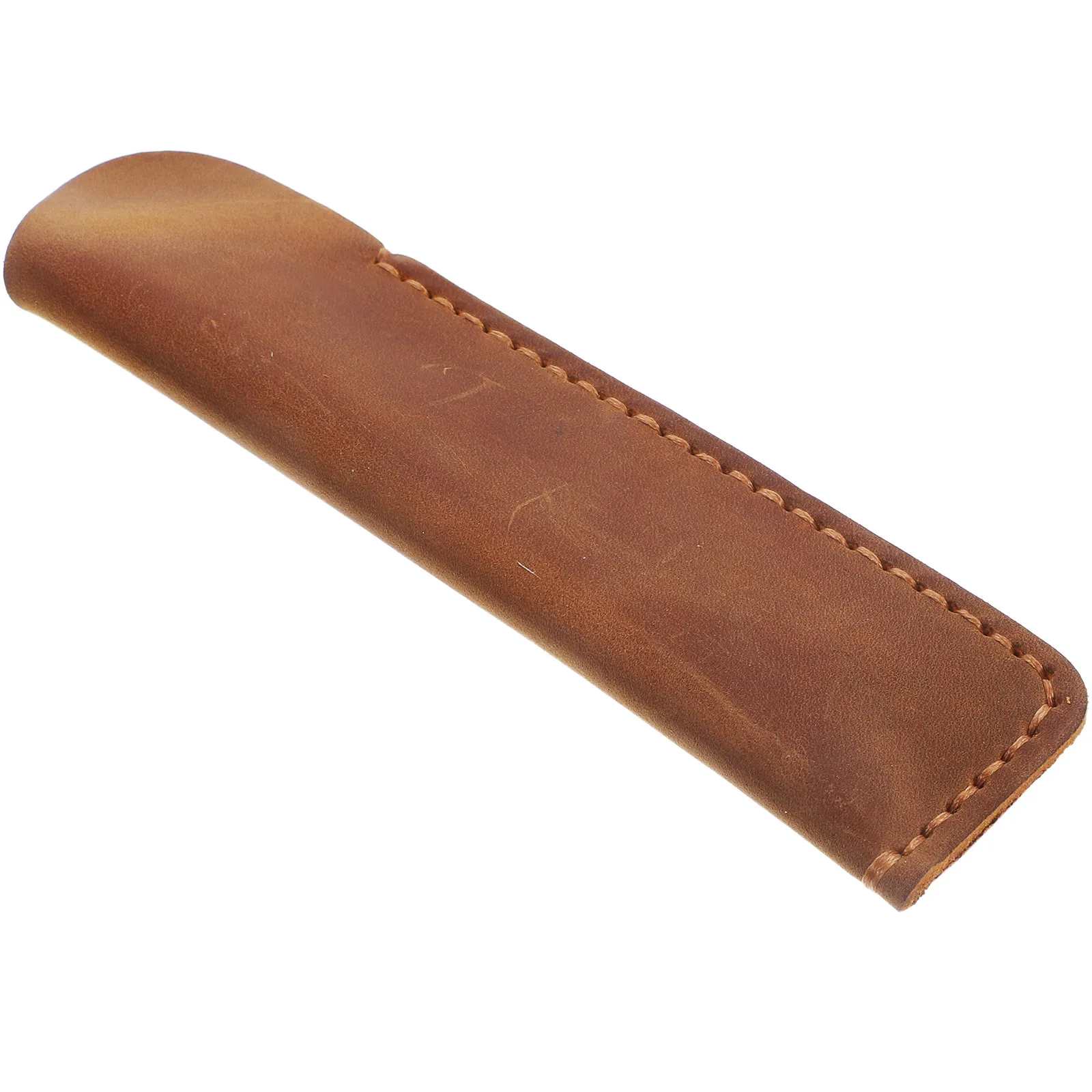 

Чехол для ручек ручной работы, коричневый, с резьбой, для перьевых ручек, защитный чехол, офисные и школьные принадлежности, подарок