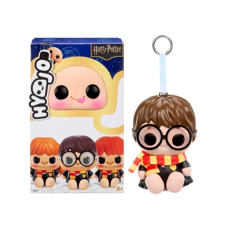 Llavero Sorpresa de Harry Potter con 3 Figuras Chibi: Ron Weasley, Hermione Granger, Bufanda de Gryffindor, Decoración para Bolsos, Juguete Coleccionable