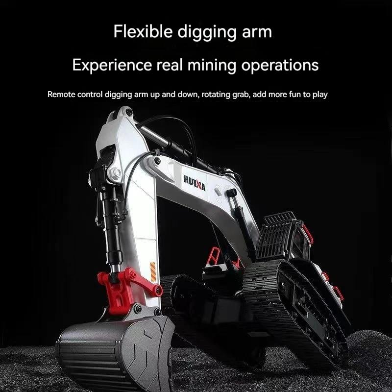 Huina 594 Alloy Crawler Remote Control Excavator Toy Car Children And Boys Large Engineering Vehicle Model Excavator