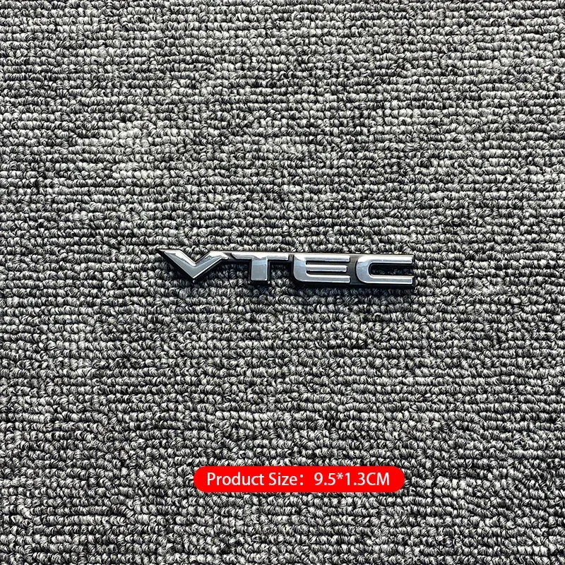 1PCS 3D VTEC Logo Car Styling Emblem Tail Body Badge Sticker for Honda Civic Accord Odyssey Spirior Fit CRV SUV