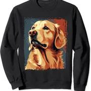 Polarshe Golden Retriever divertenti amanti dei cani Golden Fans felpa girocollo Unisex