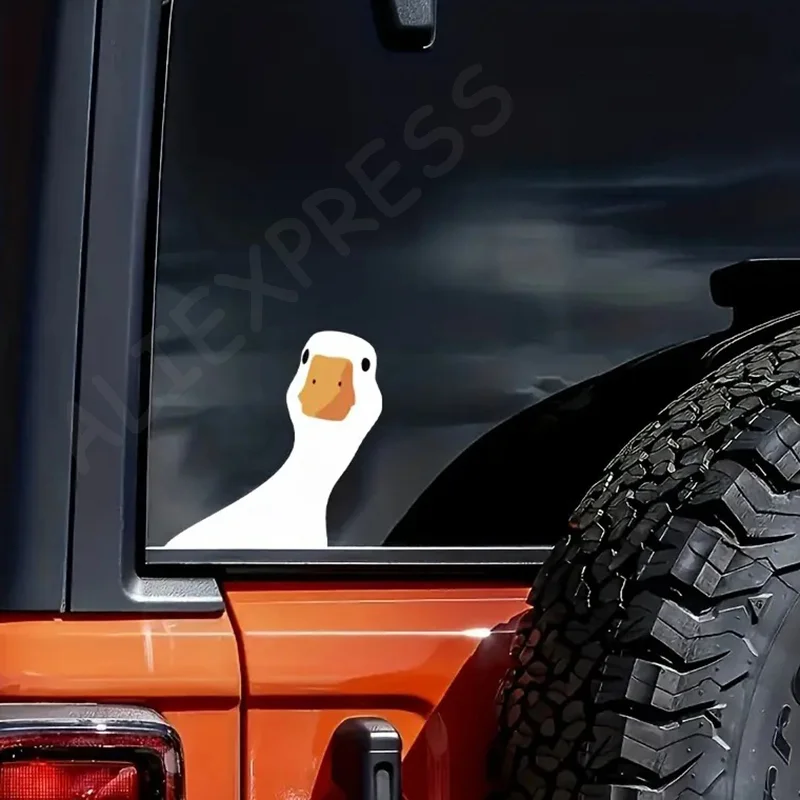 Vinyl Waterproof Adorable Duck Decal for Truck Car Window, Durable PVC
