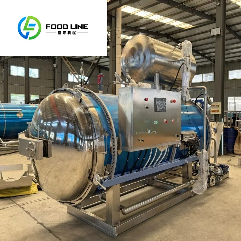FOODLINE Customized Food Grade Autoclave Sterilizer Steam Retort Machine New Condition for Sterilizing Jars and Pouches