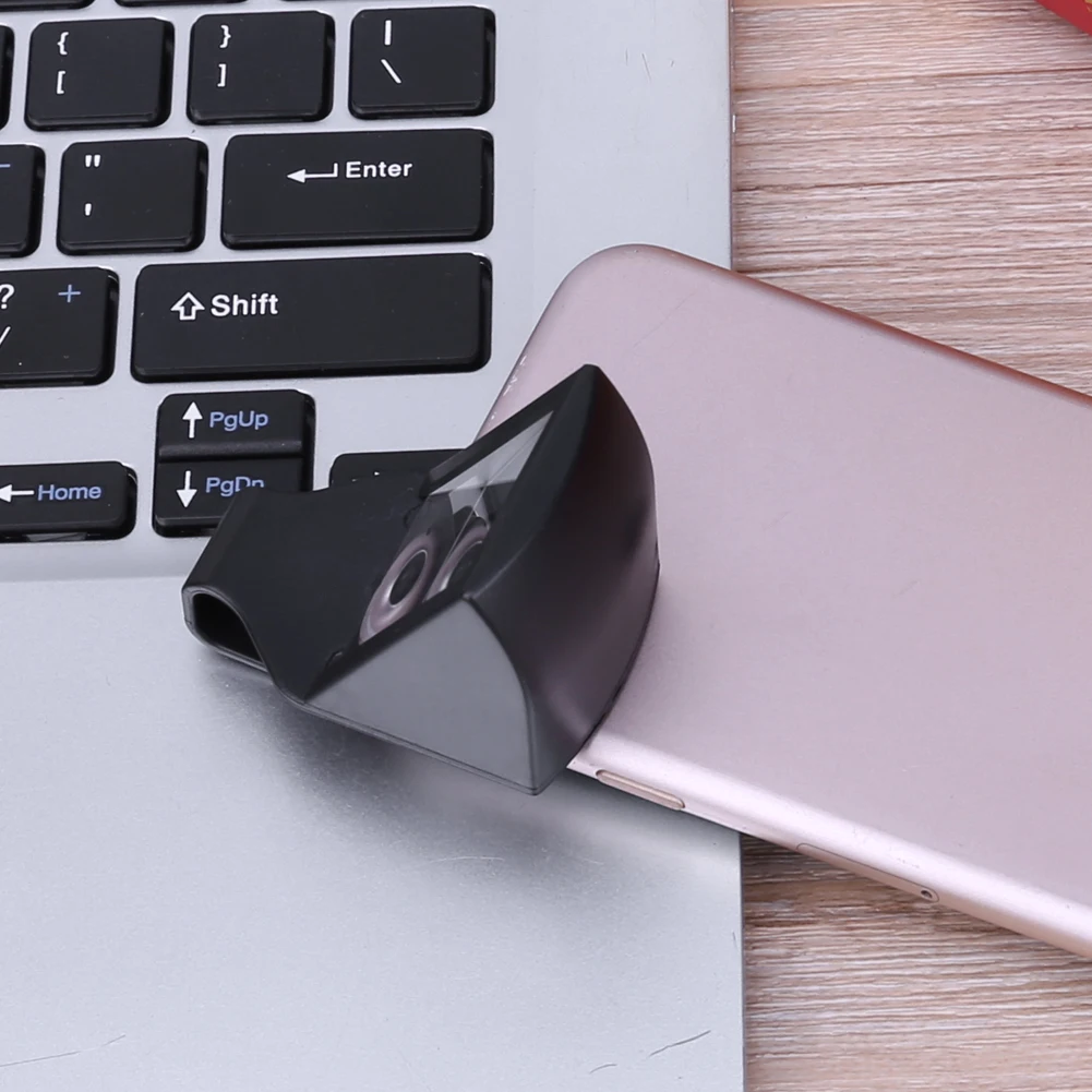 Mobile Phone Transparent Glass Lens Portable Smartphone Universal Clip 90 Degree Periscope Type Camera Lens