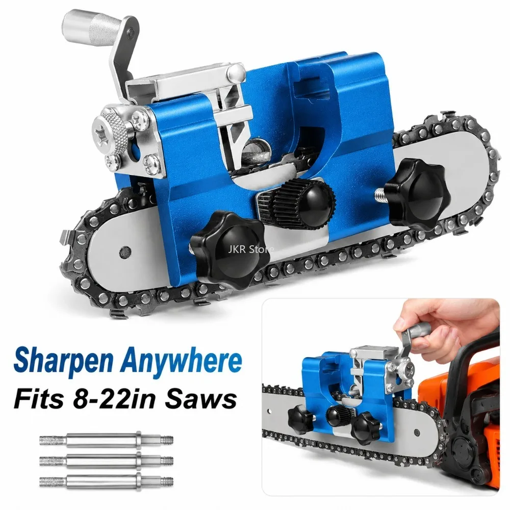 

Chainsaw Chain Sharpening Tool Portable Hand Grinder Clamp Quick Grinding Equipment for Outdoor Garden Maintenance Tool Use
