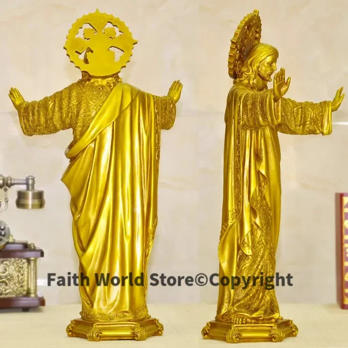 HOT SALE # 50 CM large # TOP art Roman Catholicism Jesus Christ Home Decor Religious Decoration art Praying holy statue