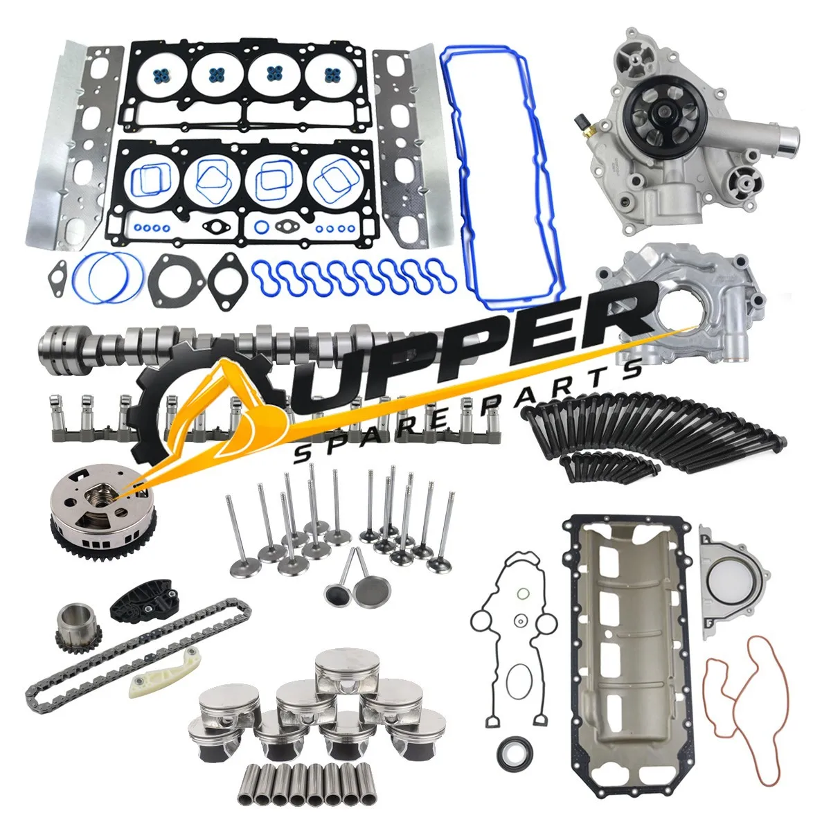 Fit Ram 1500 5.7 Hemi 2011-2015 Engine Rebuild Kit Camshaft  Lifters Gaskets