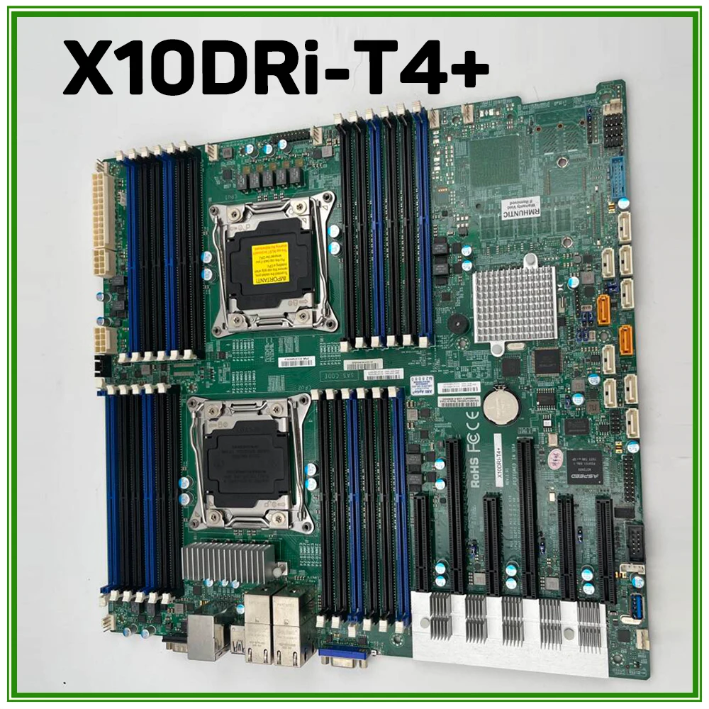 

X10DRi-T4 + для материнской платы Supermicro Server E5-2600 v4/v3 Family Quad LAN W/ Intel®X540 10GBase-T LGA2011 DDR4