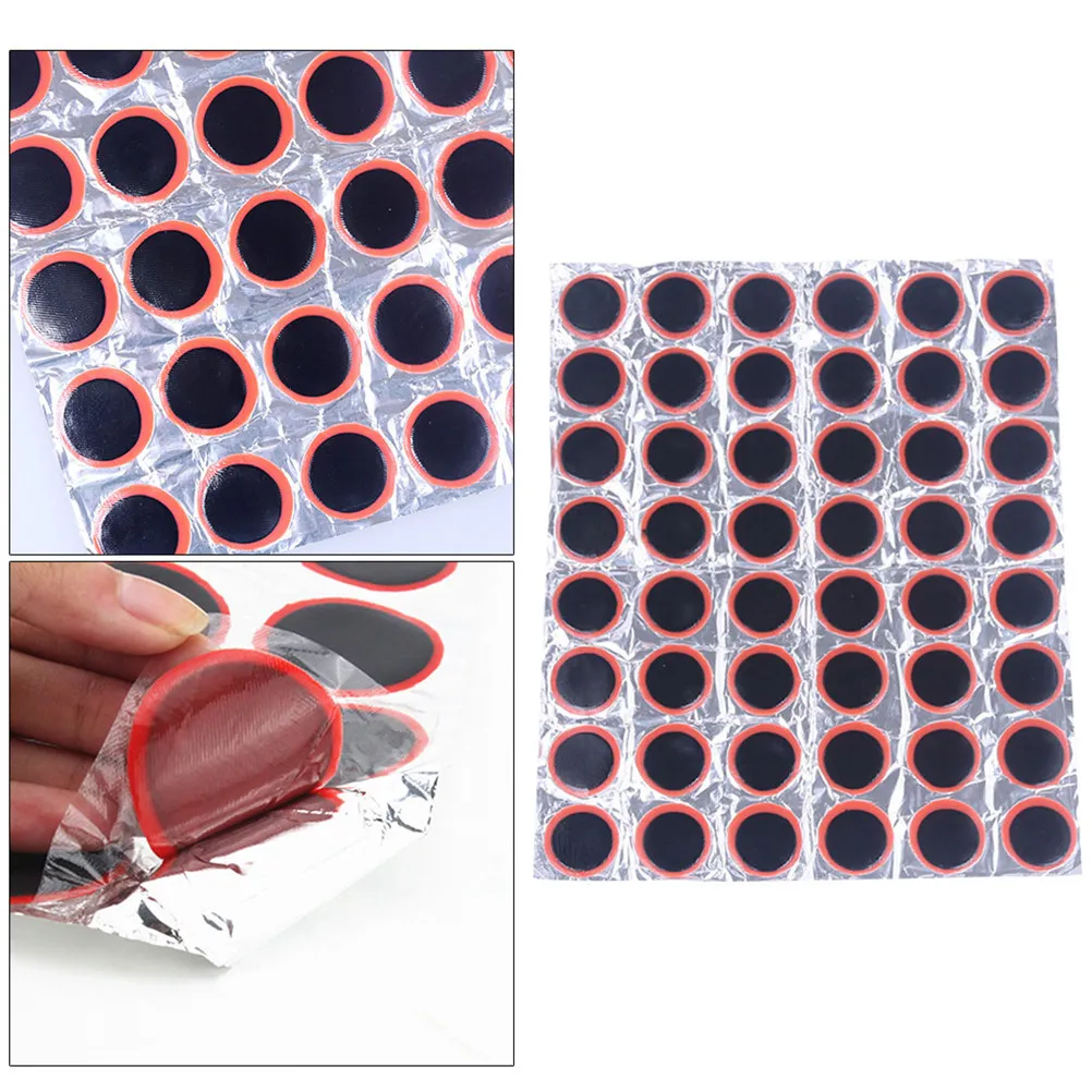3Sheets 25Mm Round Rubber Tire Patches Bike Tyre Repair Kit Lightweight Portable Emergency Road Use No Glue Required Tire Patch