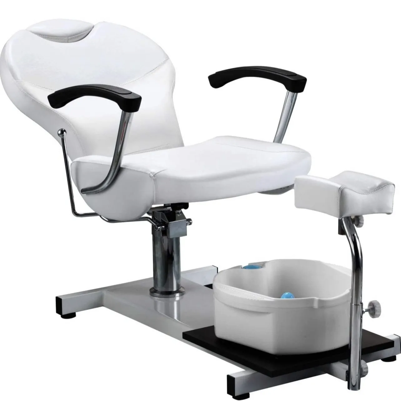 LTT Pedicure Barber Chair Foot Bath Chair with Foot Soaking Basin Beauty Salon Furniture