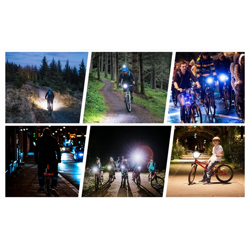 Фара для освещения велосипеда, велосипедный фонарь высокой яркости для зарядки горного велосипеда, светодиодный велосипед