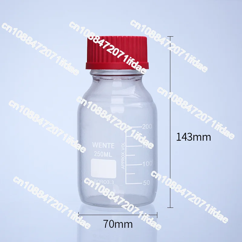 Coated Bottle Explosion-proof Reagent  Laboratory Coated Glass Bottles Anti-bottle Rupture Silk Mouth Bottle