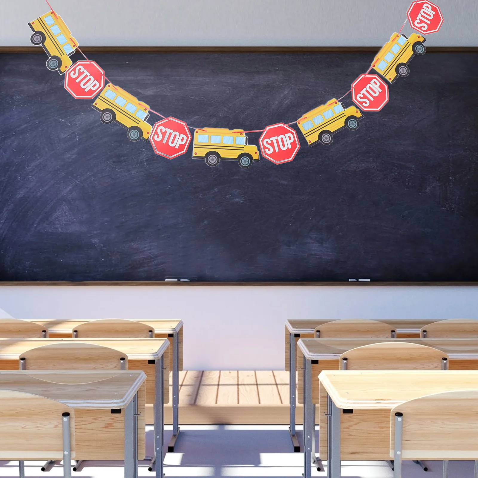 

Back to Banner Classroom Decoration Reward Party Supplies Hanging Teaching Tools Classroom Bulletin Board Banner Class