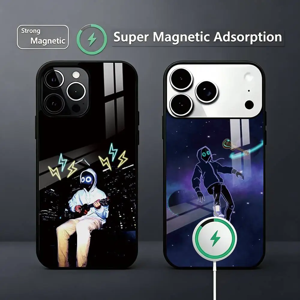 

Funny B-BoyWithUke Singer Phone Case For iPhone17,16,15,14,13,12,11 Plus,Pro Magnetic Supports Magnetic Wireless Charging