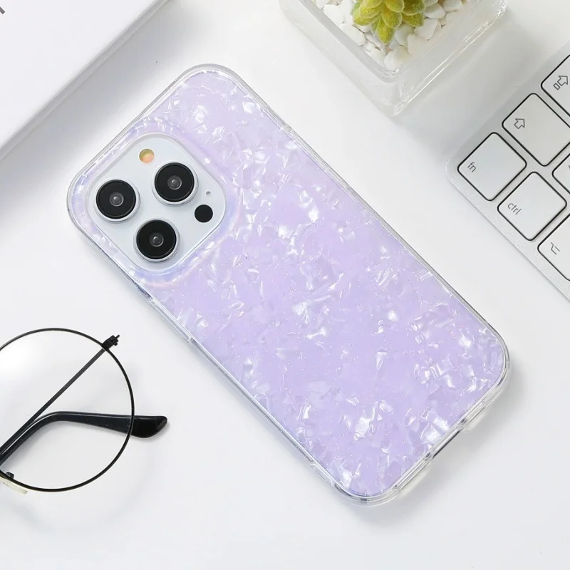 

Luxury Marble Shell Pattern For Iphone14 PhoneCase 15promax 13promax PhoneCover Glitter MobileCases For iphone 16promax fundas