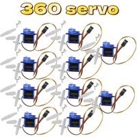 SG90 9g Digital Mini Micro Servo for RC Helicopter Airplane Mini Boat Car 360 Degree Rotation MG90 9G Compatible with Trex