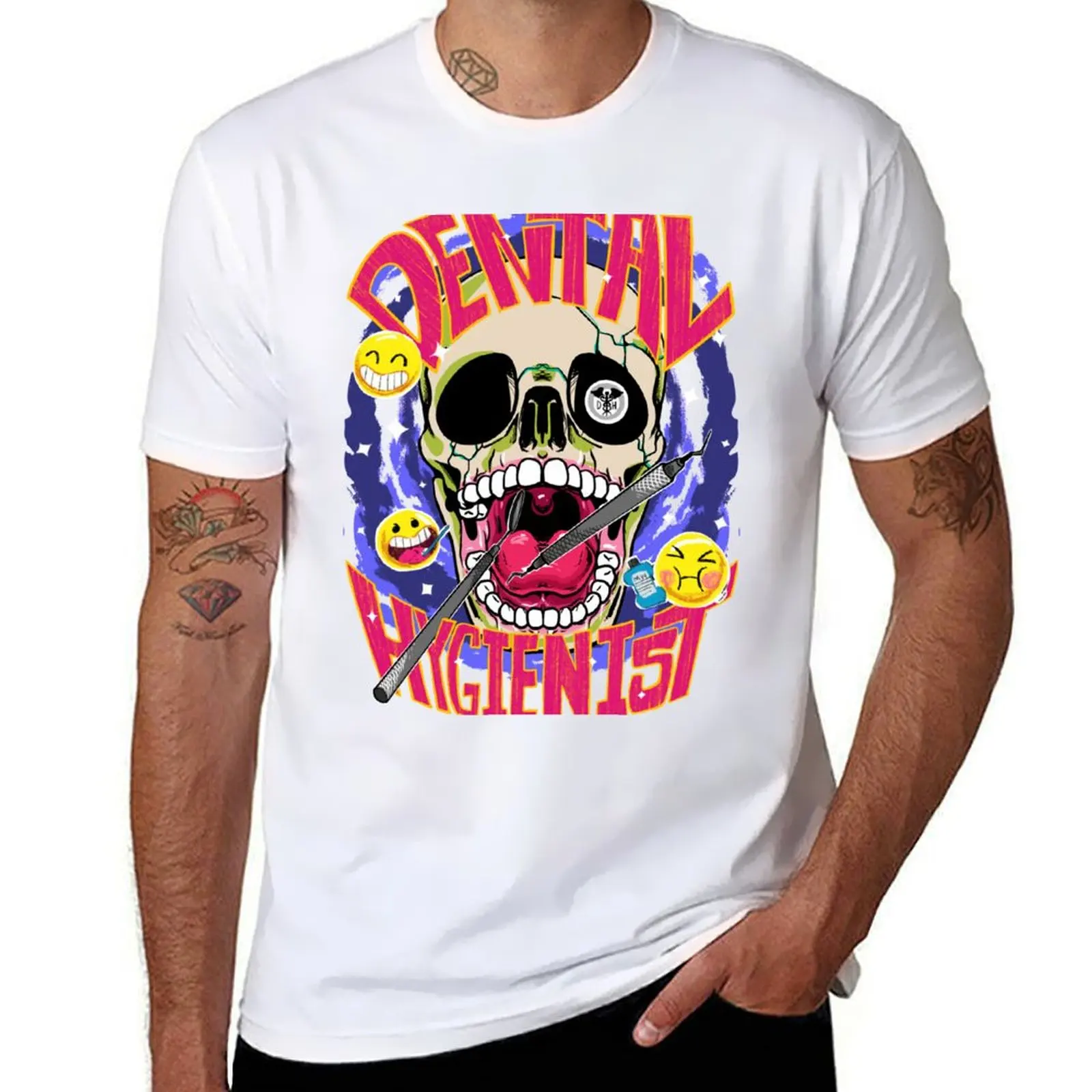 Skull emoji T-Shirt anime tshirts personalised plain t shirts men