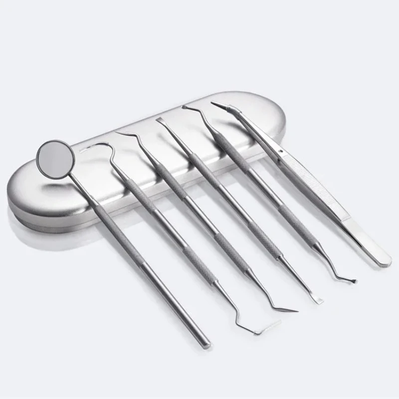 6/5/4/3-PCS Stainless Steel Dental Tool Set Tartar Remover Endoscope Cleaning Tooth Stains Tartar Interdental PickOral Care Tool - Image 6