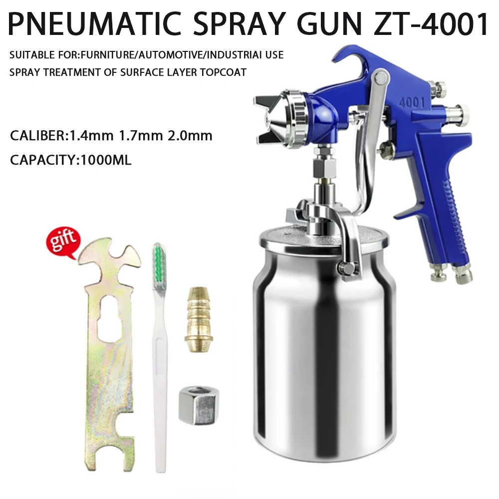 

Hot Sale Paint Spray Gun Pneumatic High-Intensity Atomizer Car Furniture Paint Spraying Gun High Quality Paint Gun 4001