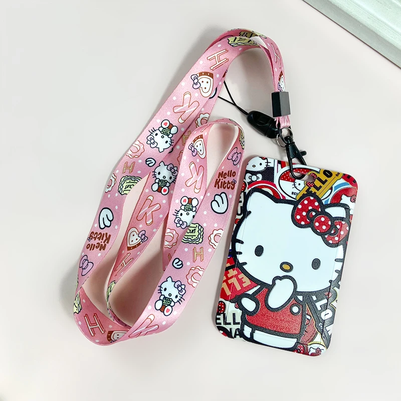 Sanrio Hello Kitty Cinnamoroll Melody Lanyard For Keys ID Card Bus Gym Badge Holder Neck Strap Hang Rope Lariat For Mobile phone