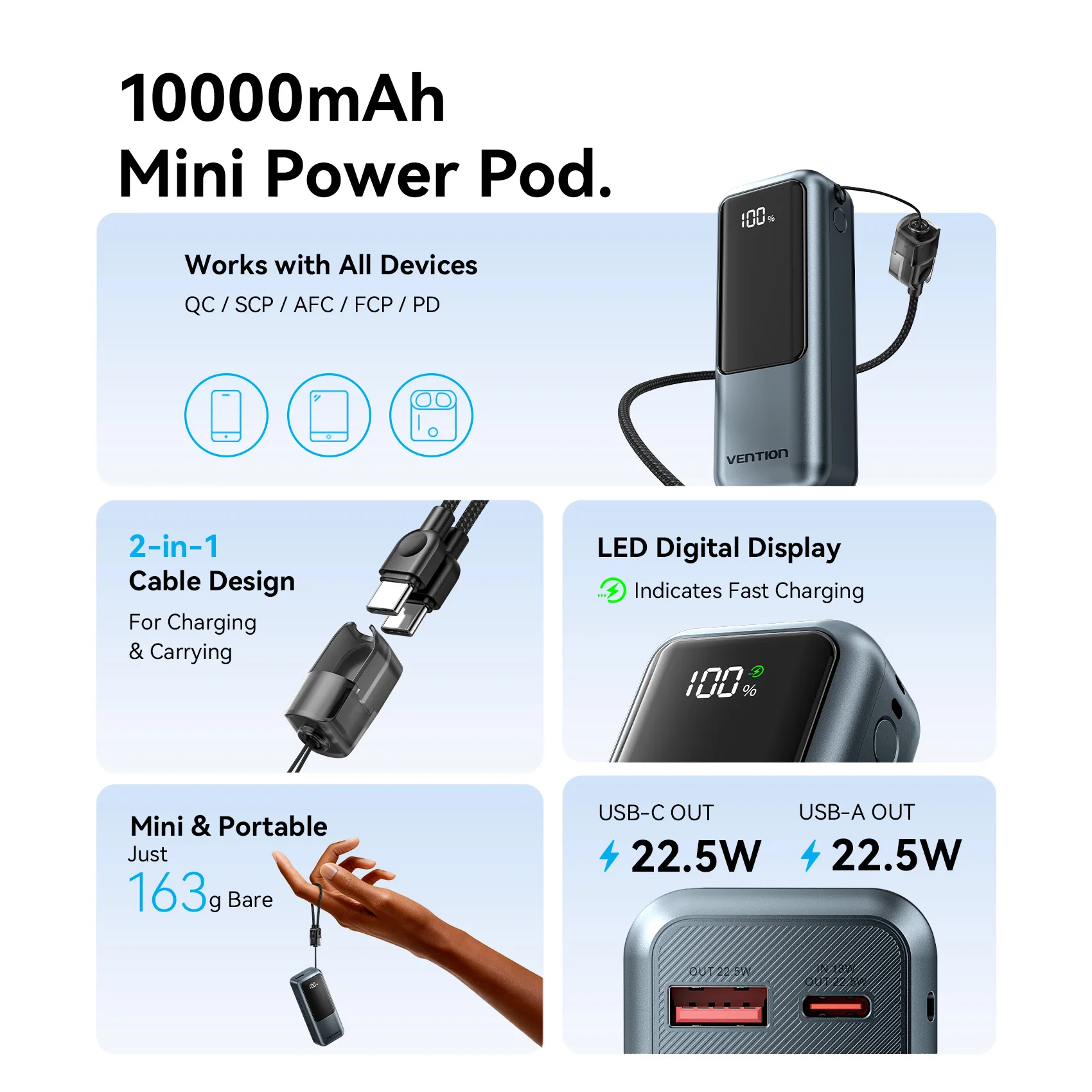 [CCC Certification]Vention 10000mAh 22.5w