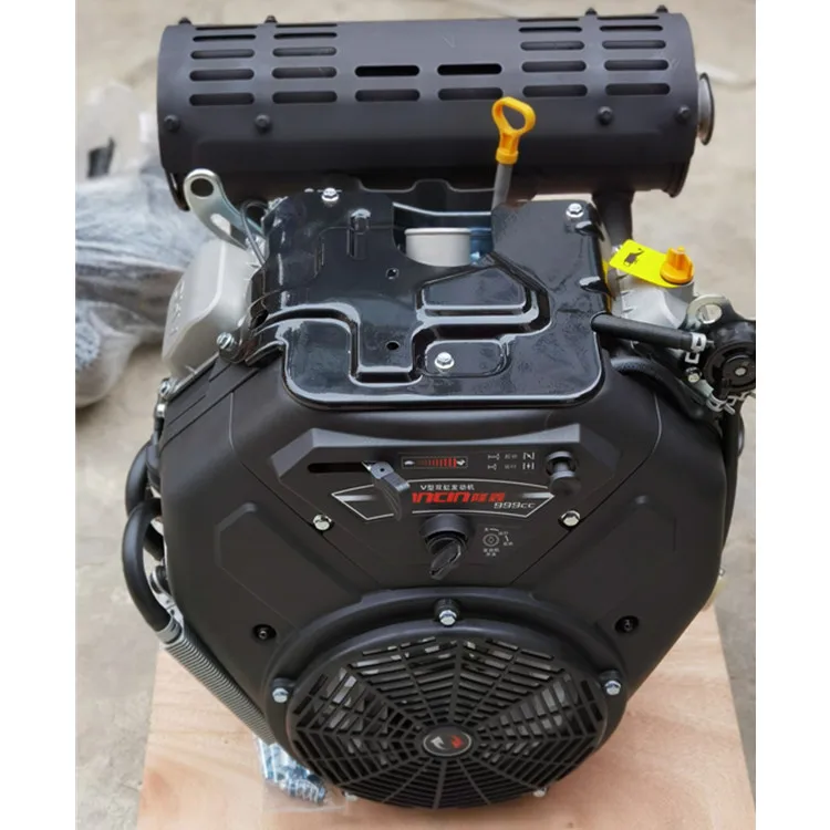 999CC Electric Start LC2V90FD Air-Cooled Euro 5 35HP Parallel Shaft  Engine Loncin 2V90F
