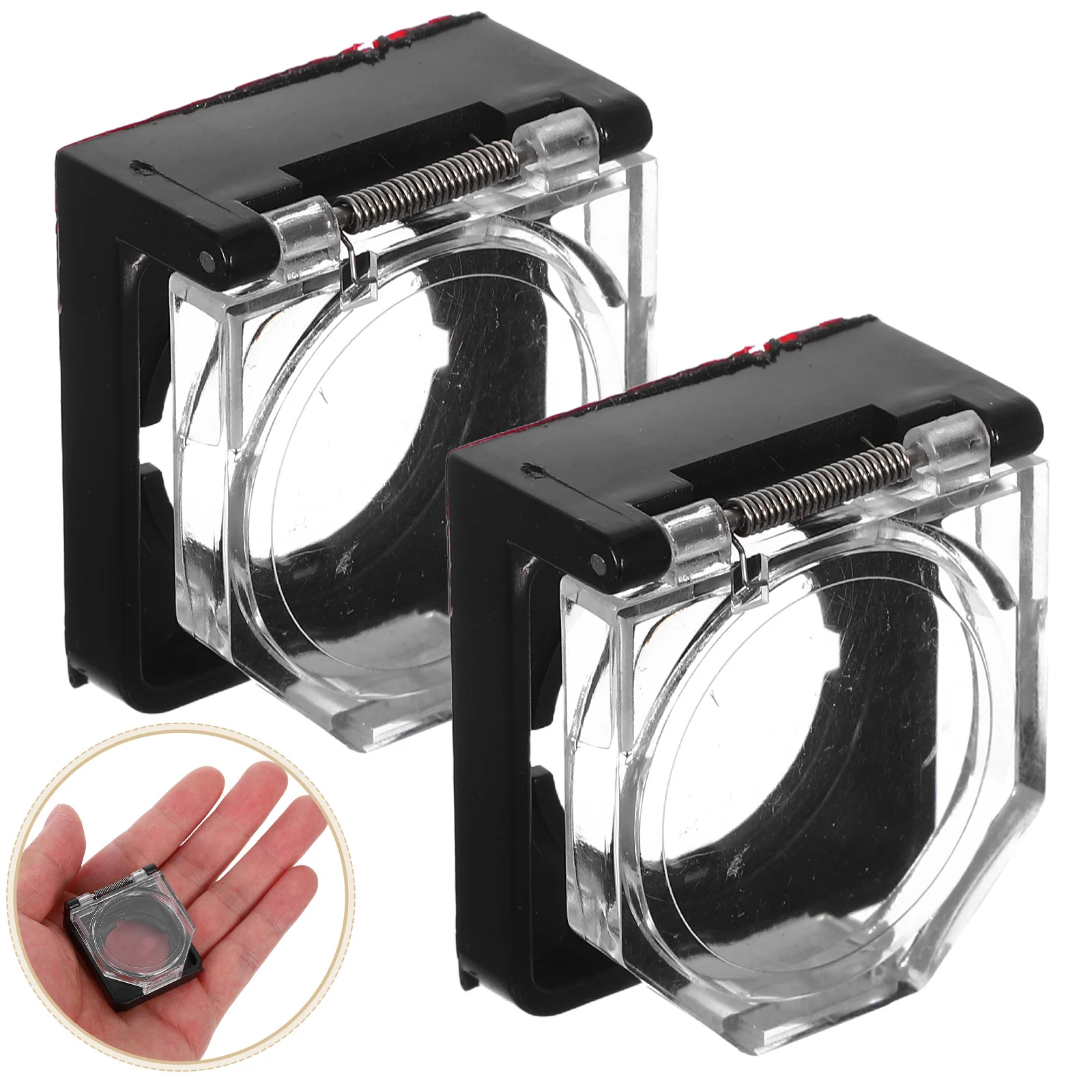 

2Pcs Power Button Cover Transparent 22mm Round Plastic Self-Adhesive Desktop Collision Resistant Push Button Protector