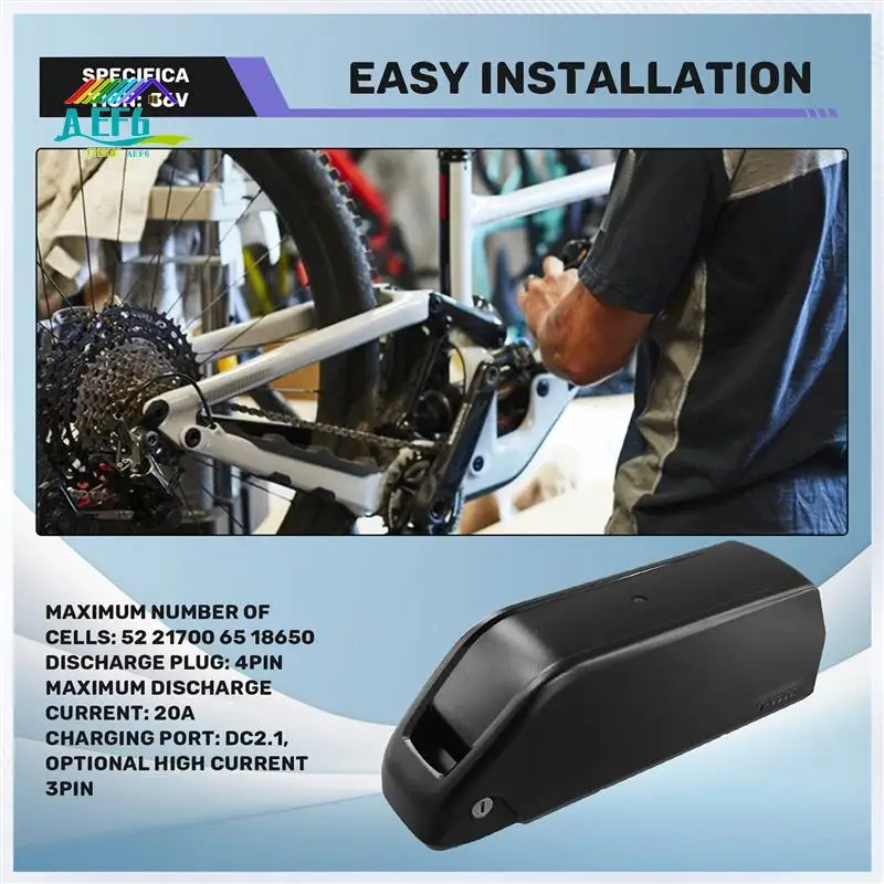 

AEF6-DP-2170-5C чехол для аккумулятора, аксессуары, аккумуляторный ящик для электровелосипеда, никелевая полоса, 52 шт., 21700 ячеек для батареи для электронного велосипеда «сделай сам», DP-5C