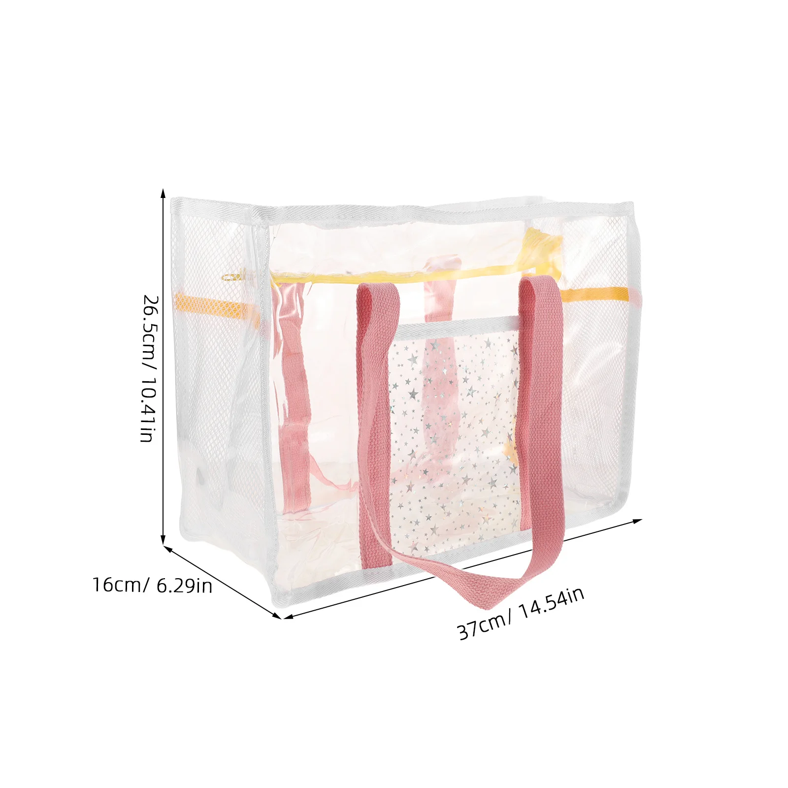 Large Capacity Waterproof Travel Bag PVC Transparent Tote for Beach Swimming Outdoor Storage Portable Clear Bag for Women