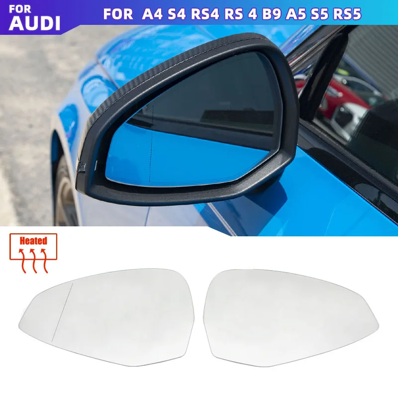 

Side Heated Electric Wide Angle Wing Mirror Glass For Audi A4 S4 RS4 RS 4 B9 A5 S5 RS6 RS 5 2016-2023 Accessories