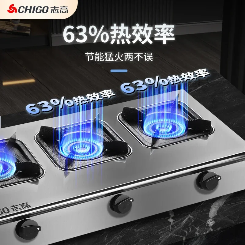 

Commercial Gas Stove Multi Burner LPG Natural Gas Safe Shutdown for Hot Pot CAC