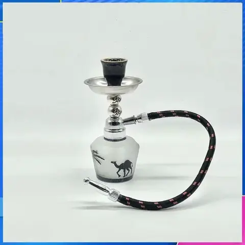 New Popular Bottle Water Pipe Portable Mini Hookah Shisha Tobacco Smoking Pipes Gift of Health Metal Tube Filter Smoke