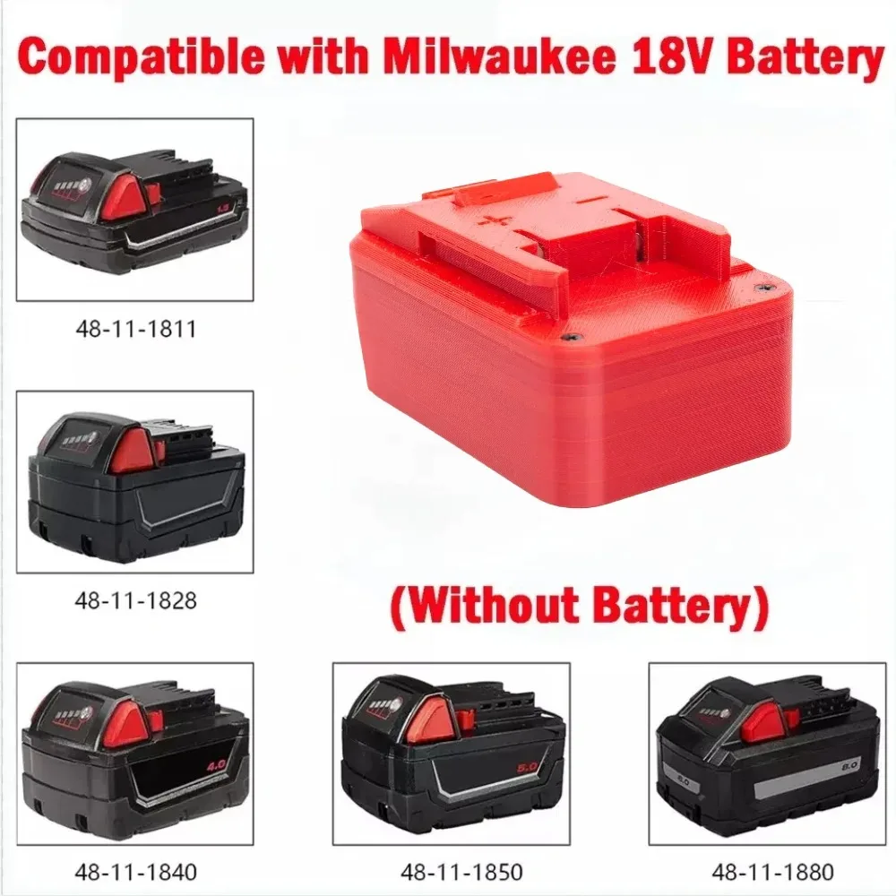 

Адаптер-преобразователь для аккумулятора Milwaukee 18 В 48-11-1820/1822/1840/1850/1852/1860/1862 для электрической дрели OZITO 18 В (только адаптер)