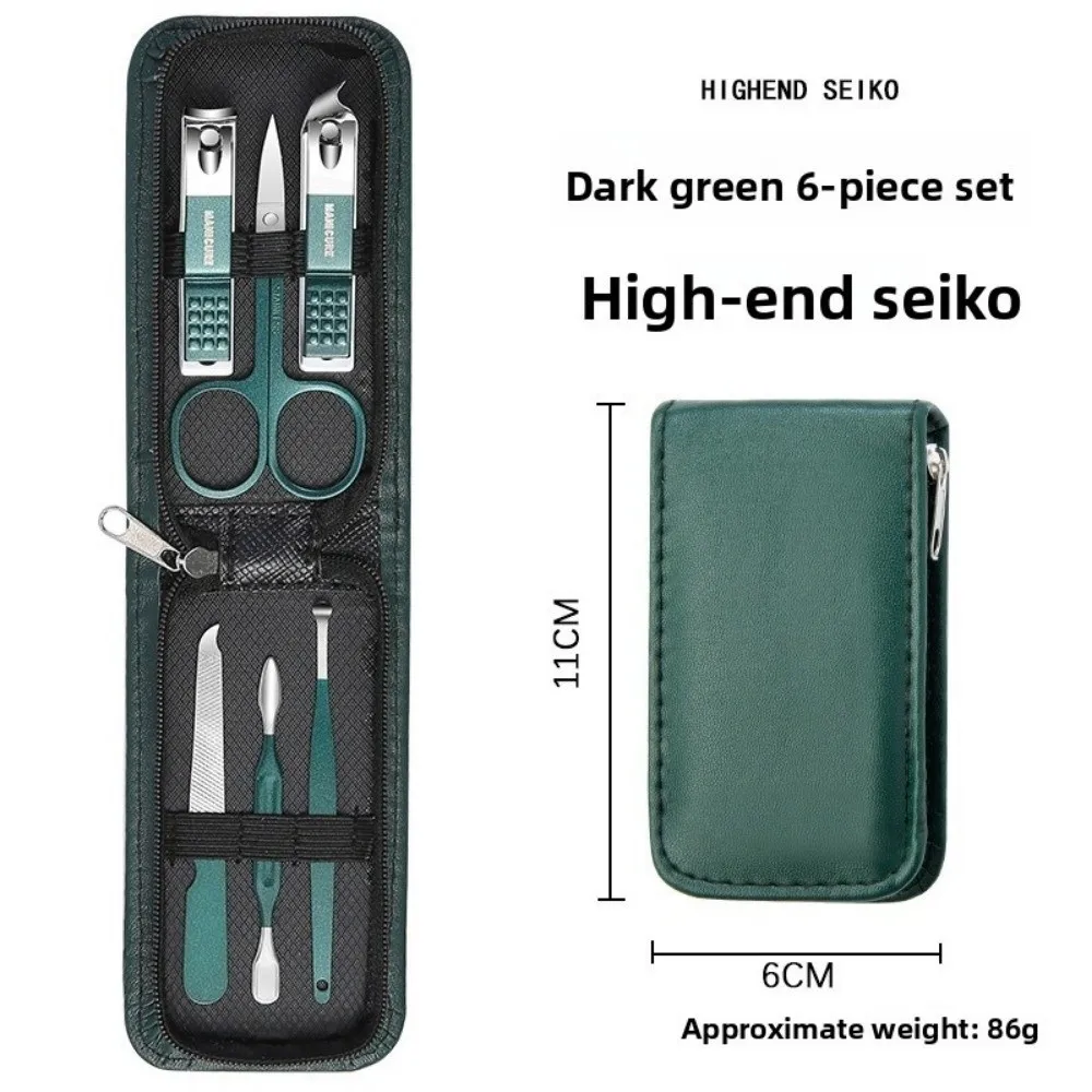 Novo conjunto de cortador de unhas doméstico portátil kits de pedicure de aço inoxidável cortador de unhas manicure mulheres homens