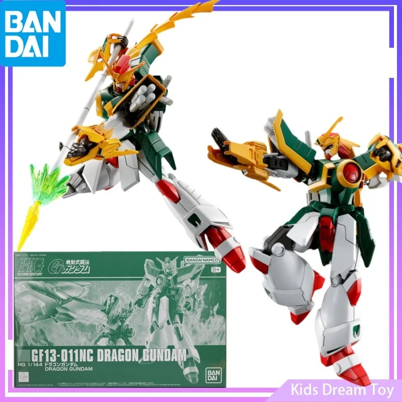 Bandai in Stock Original PB Limited HG GUNDAM Anime Figures GF13-011NC DRAGON Gundam Action Figures Toys Collectible Model Kids