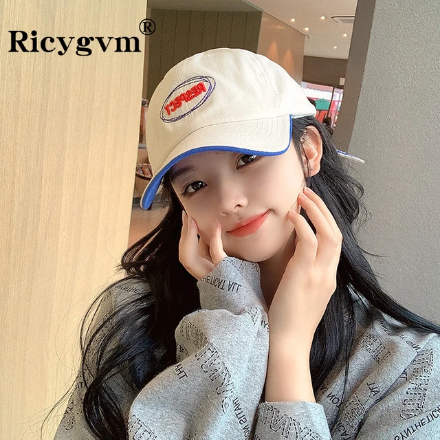 RESPECT Letter Embroidery Women Baseball Hat Fashion Korean Girl Peaked Cap Female Sunscreen Bonnet Hip Hop Sun Visors y2k AliExpress