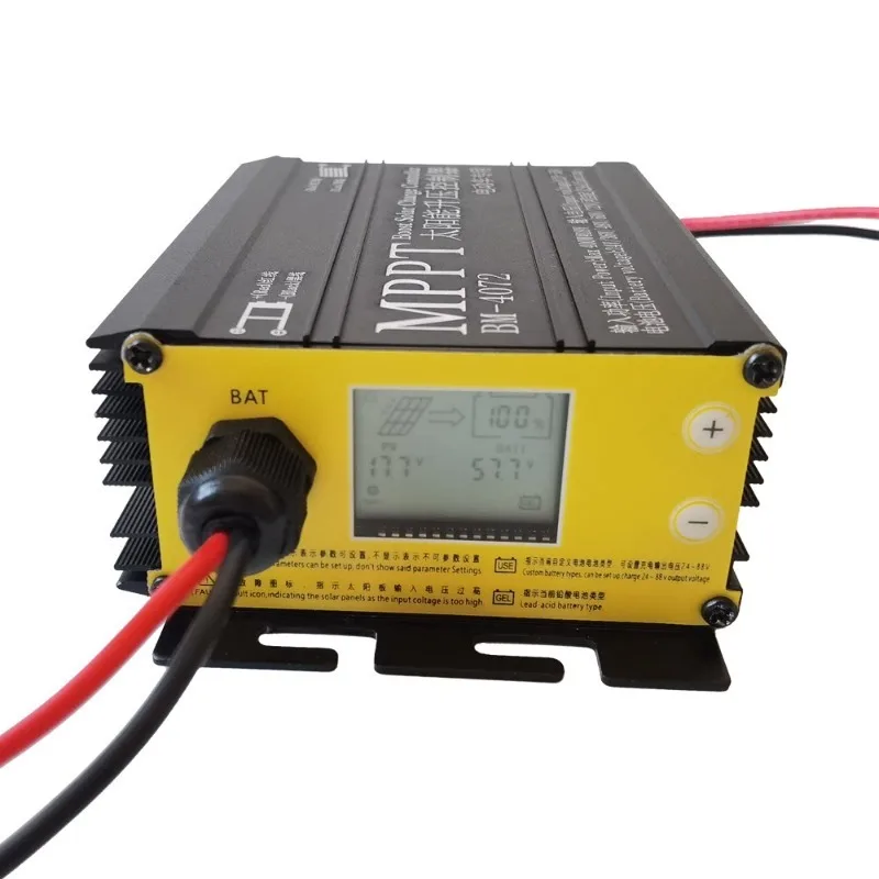 MPPT Solar Boost Charge Controller 300W 400W 600W EV Charger for 24V-72V Lithium & Lead Acid Battery