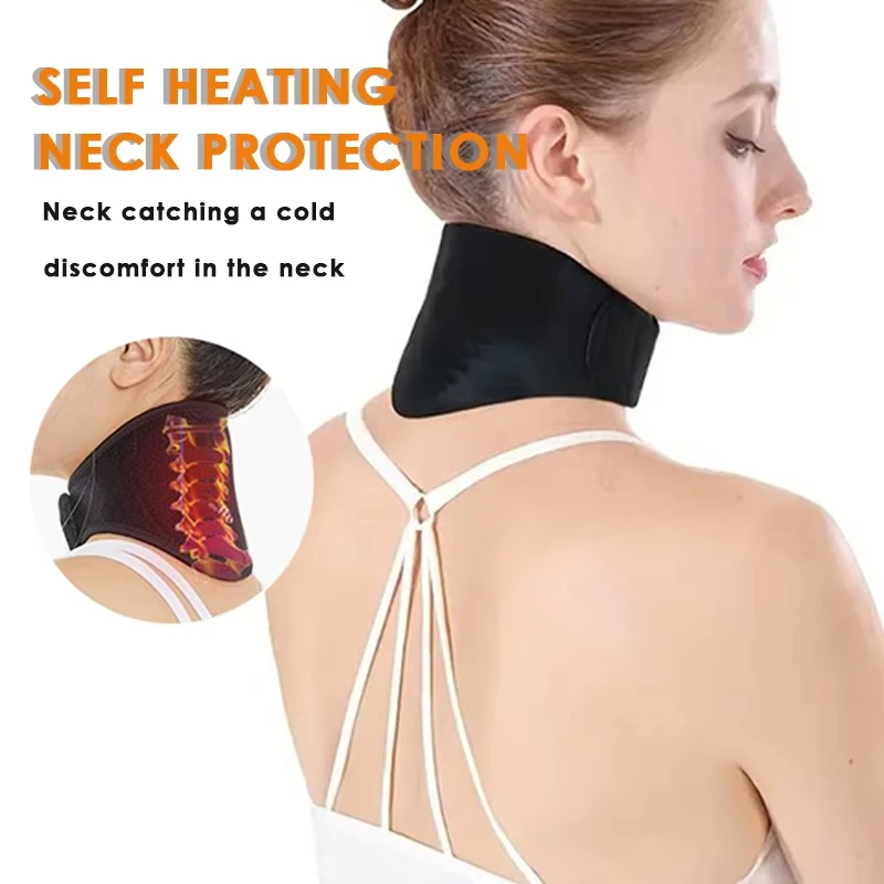 Electric Neck Heating Pad USB Heated Neck Wrap Hot Compress Neck Therapy Brace for Stiffness & Soreness Relief