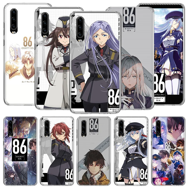 86 Eighty Six Anime Phone Case For Huawei P50 Pro P10 P20 P30 P40 Lite Cover Mate 40 30 20 10 Lite Capa Shell