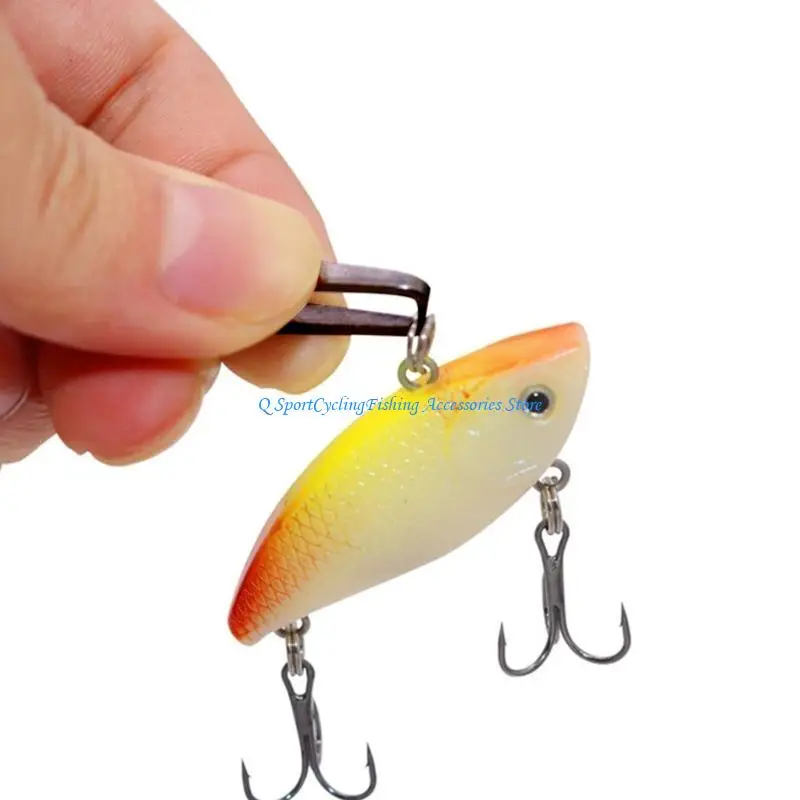 

Fishing Line Knot Tyer Quick Split Rings Opener Tool Double Opening Pliers