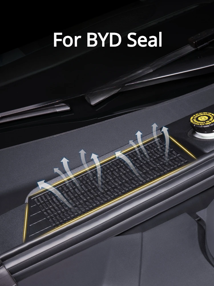 For BYD Seal EV Front Trunk Air Intake Insect-proof Net Air Conditioner Air Inlet Protective Cover Accessories